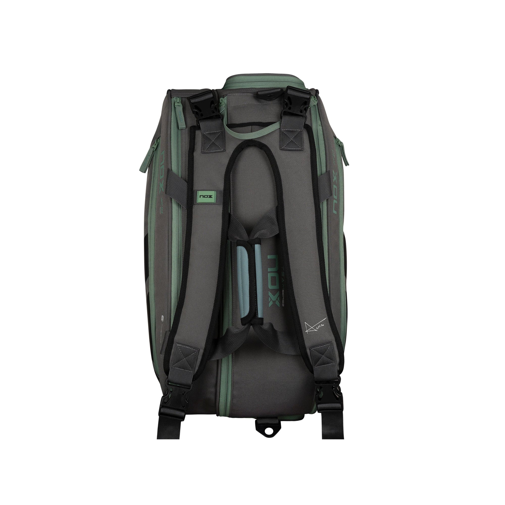 NOX AT10 Team Padel Bag - Grey/Green - Back