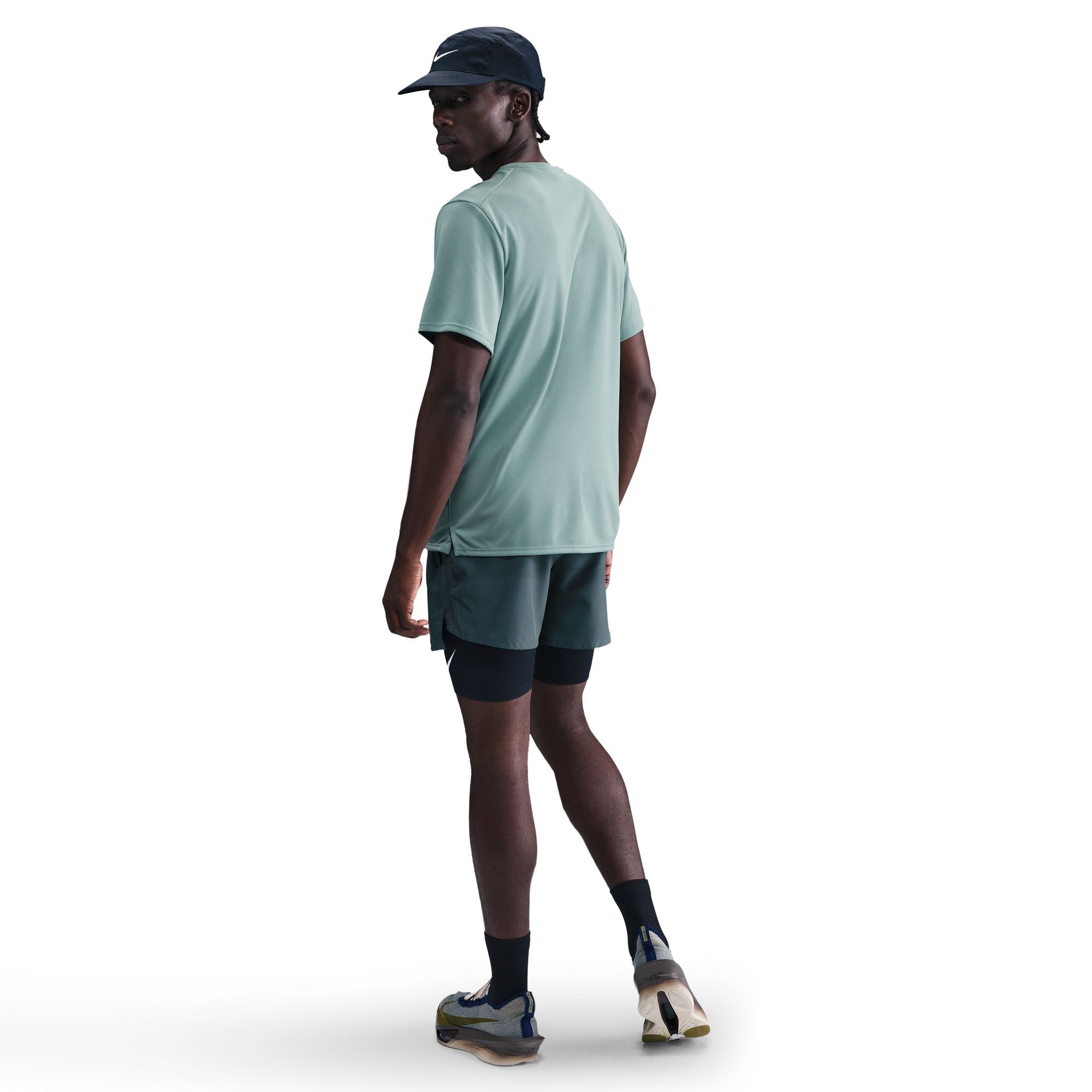 Nike Miler Dri-FIT UV Short-Sleeve Running Top Cannon