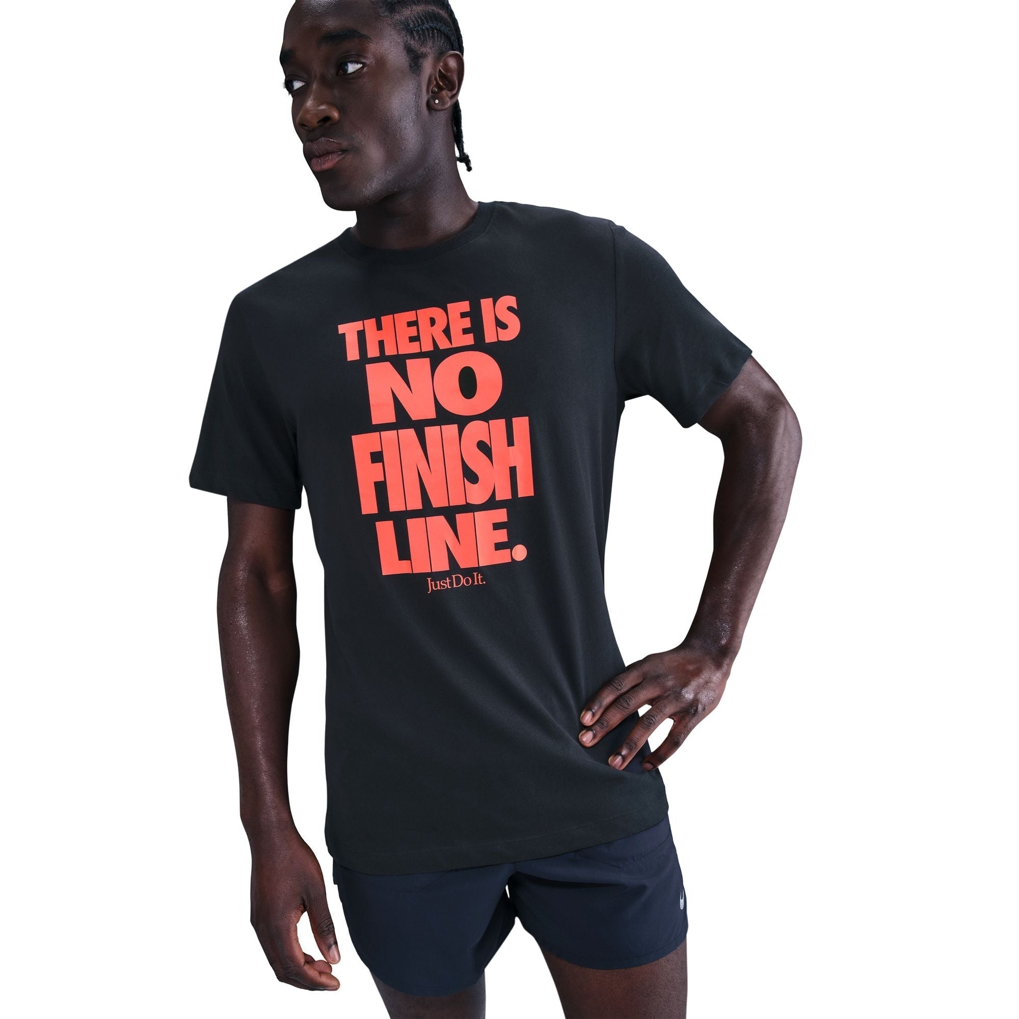 Nike Dri-FIT Running T-Shirt Black