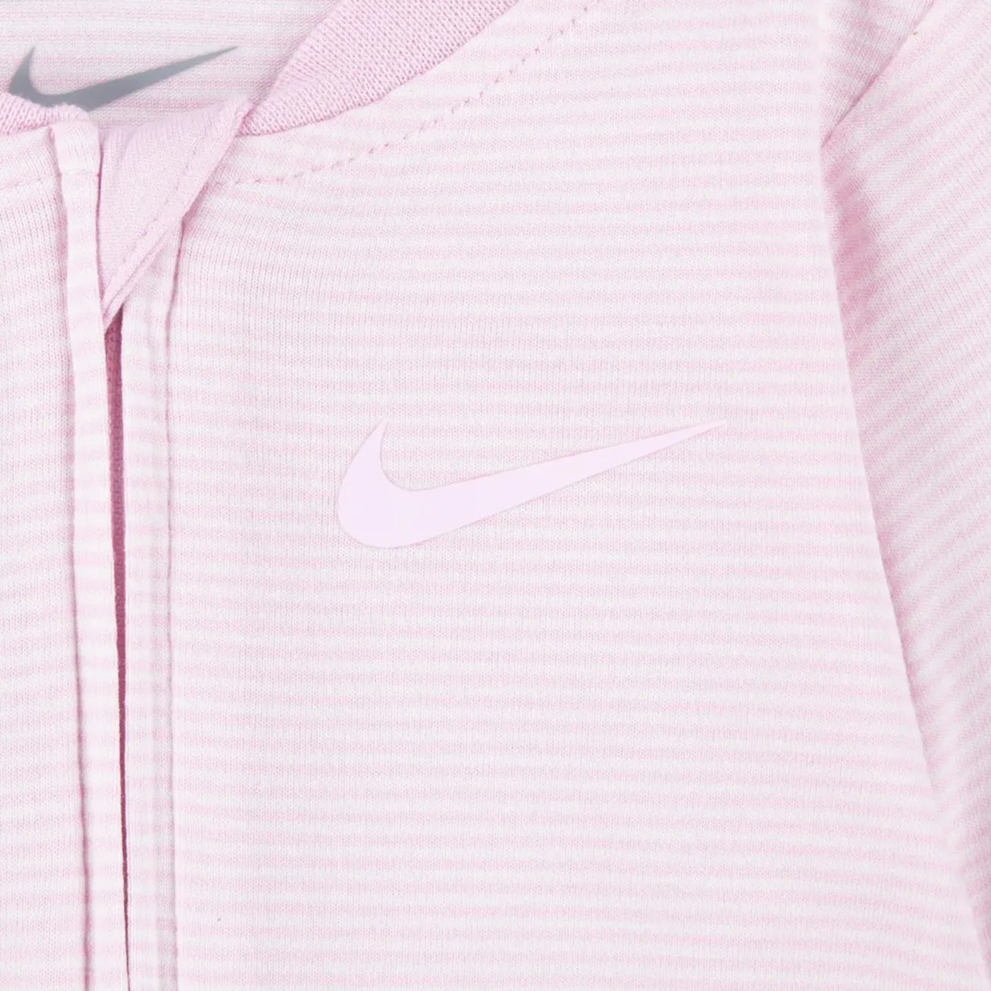 Nike Striped Footed Coverall - Pink Foam