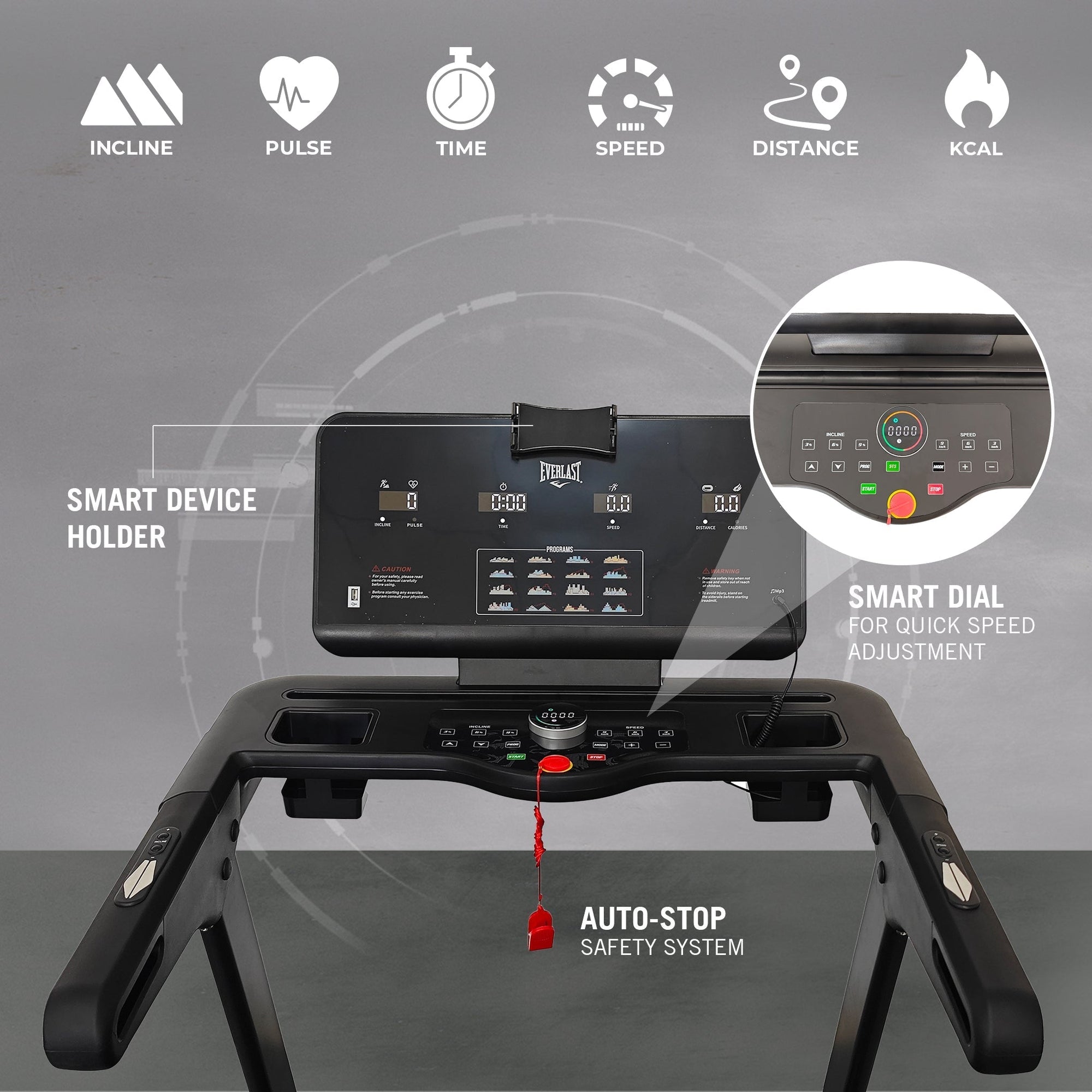 EVERLAST FORTIS TREADMILL with Bluetooth & Fitness Apps