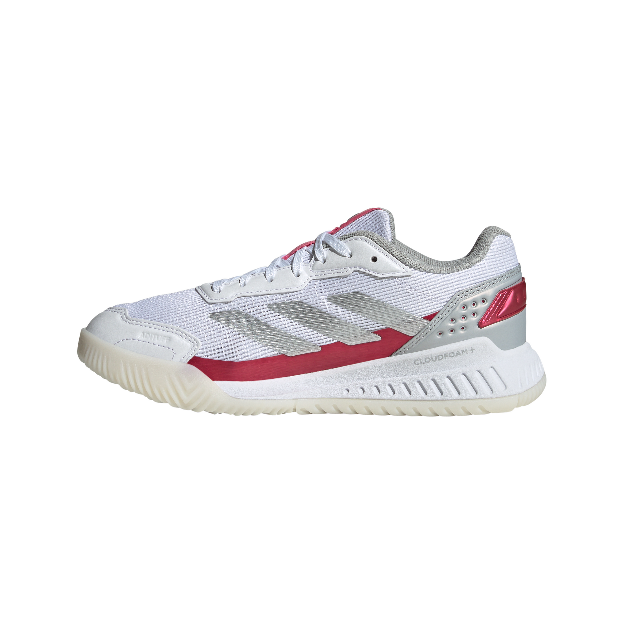 Adidas Courtquick Padel Cloud White / Silver Metallic / Lucid Pink