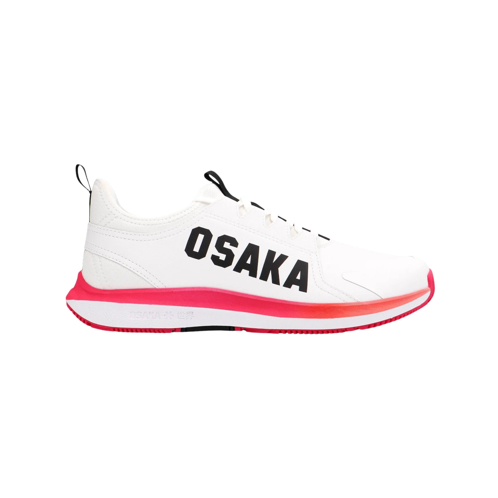 Osaka Furo Court Shoes - White/Raspberry - Cover
