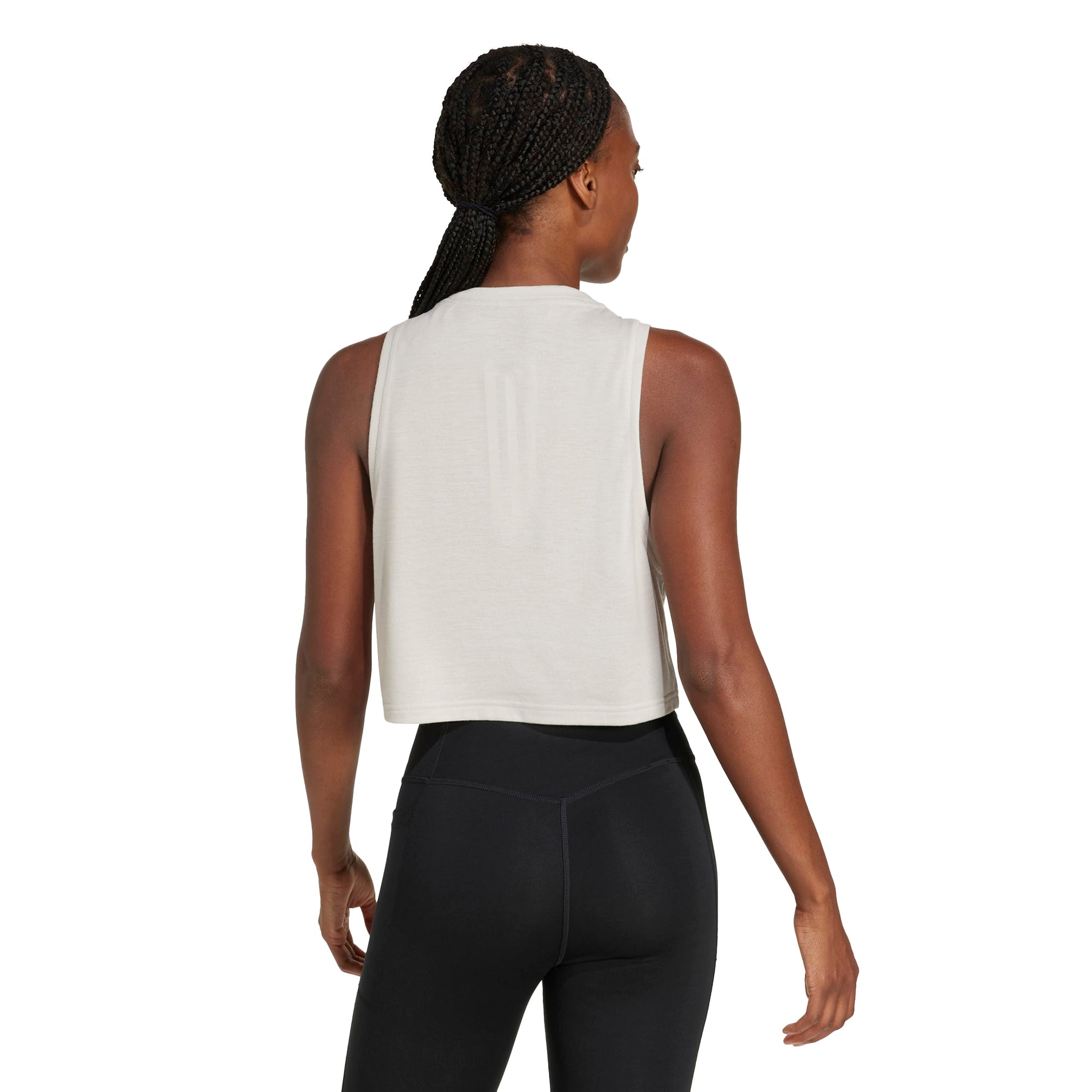 Adidas Train Essentials Boxy Workout Tank Top Beige