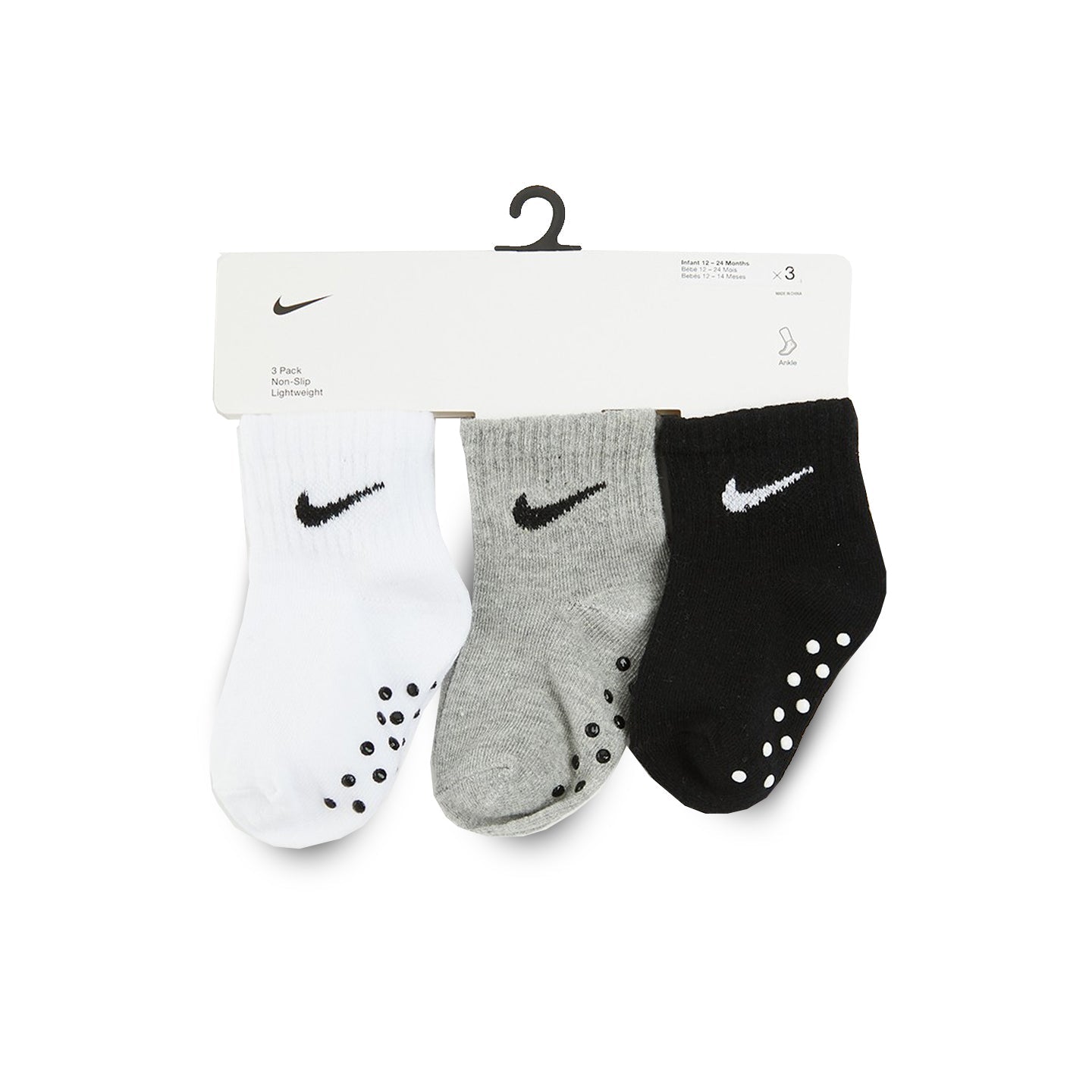 Nike NHN Core Swoosh Gripper - Dark Grey Heather & Black