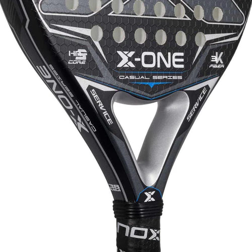 Nox X-One Evo Black Padel Racket-Heart