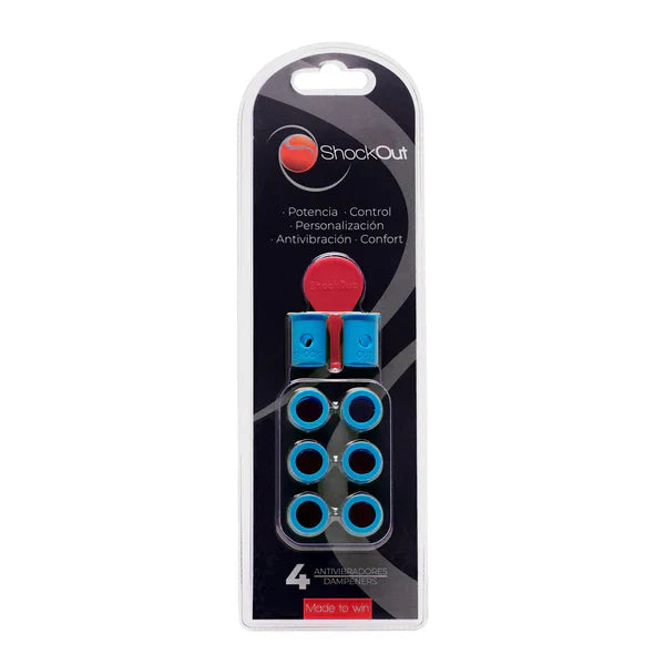  Shockout Padel Racket Dampeners - Blue