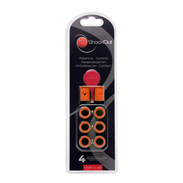ShockOut Padel Racket Dampeners - Orange