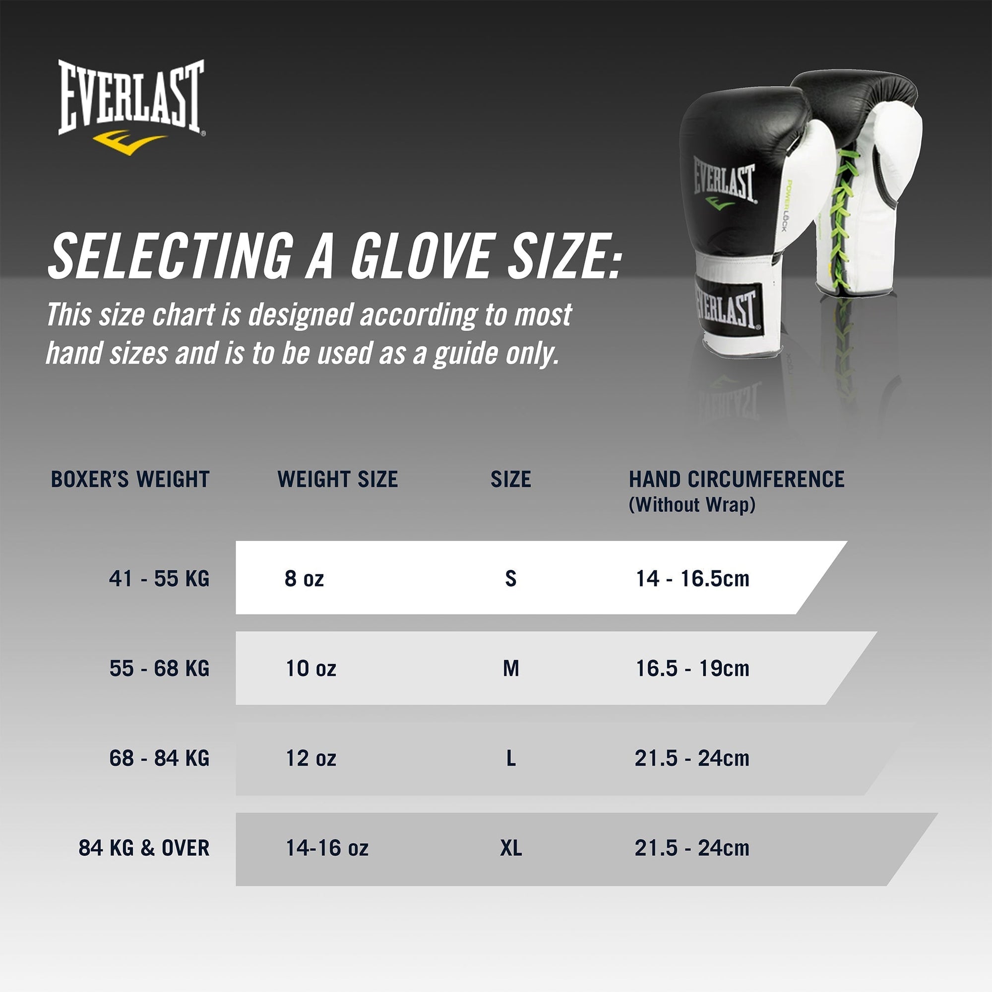 POWERLOCK PRO LACED LEATHER TRAINING GLOVES - BLACK & WHITE