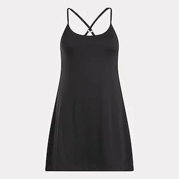A sporty dress with crossover straps (5)