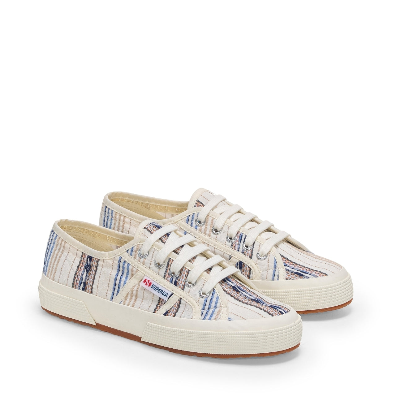 2750 WOVEN STRIPES - BEIGE BLUE