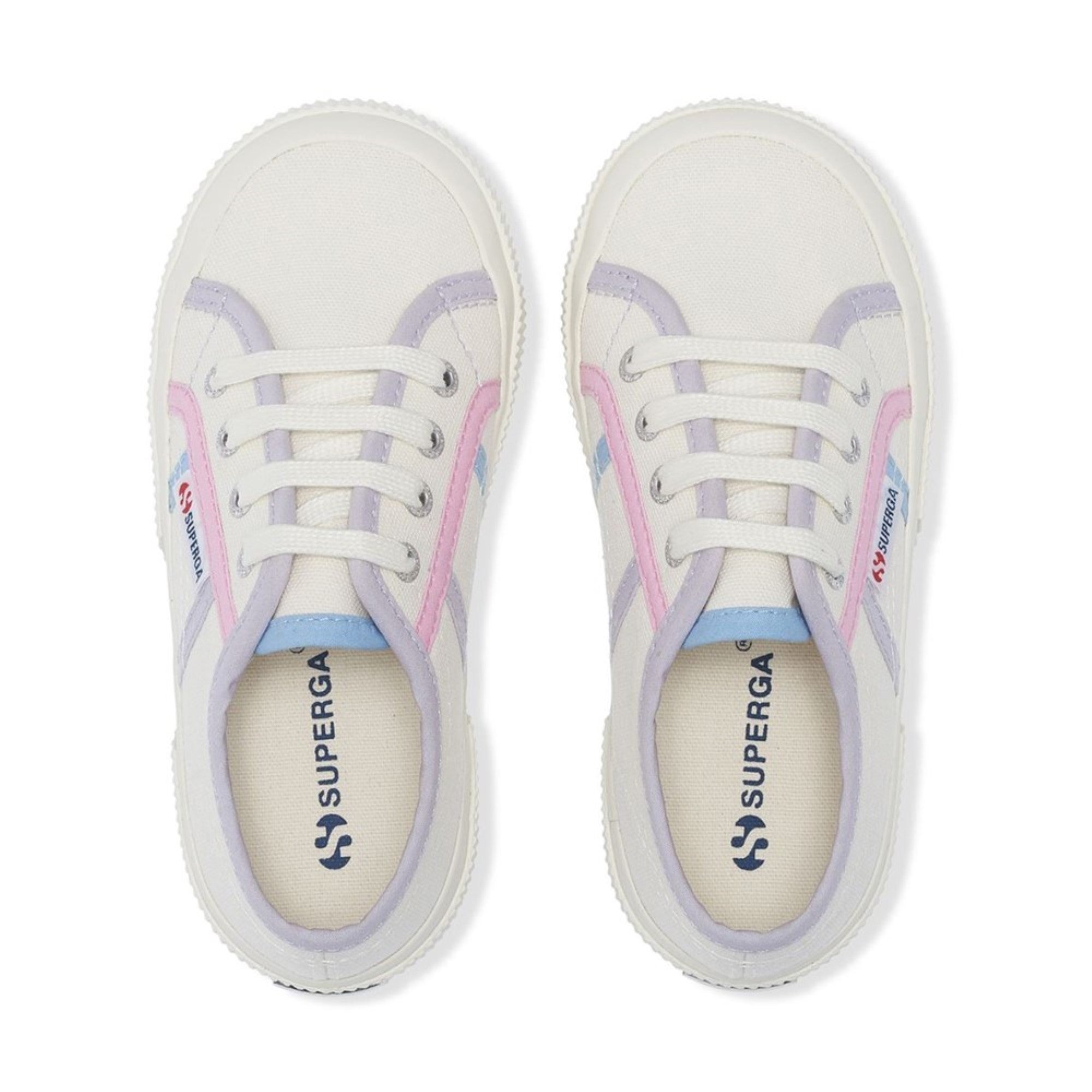 2750 KIDS COLORBLOCKING - WHT VIOLET PINK BLUE