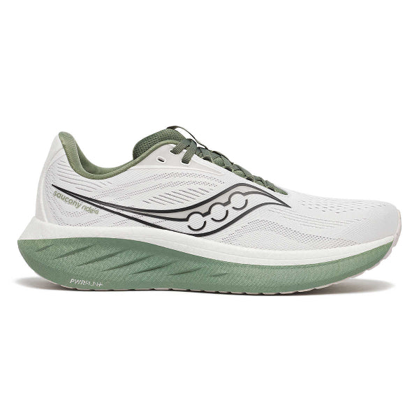 Saucony Ride 18 White | Olivine