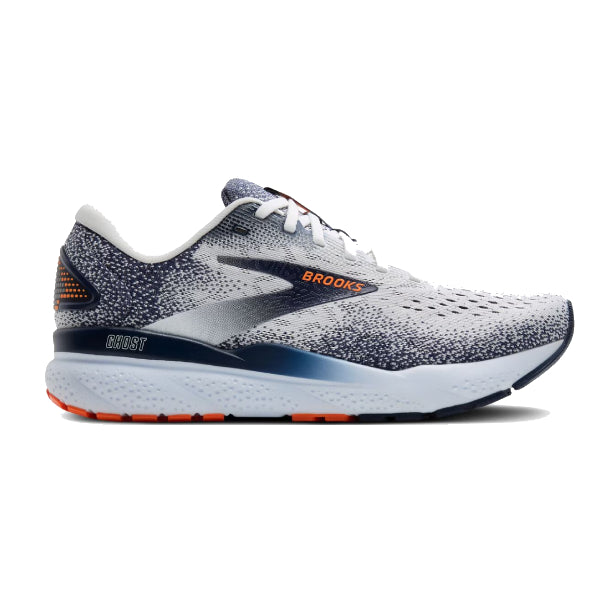 Brooks Ghost 16 White/Peacoat/Orange