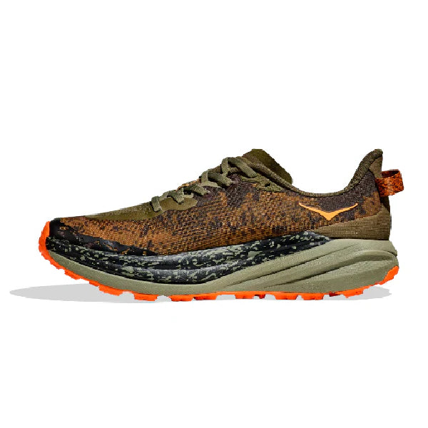 Hoka Speedgoat 6 Antique Olive / Squash Wide