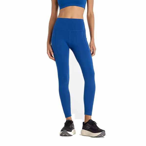 New Balance Sleek Pocket High Rise Legging 25" Galaxy Blue