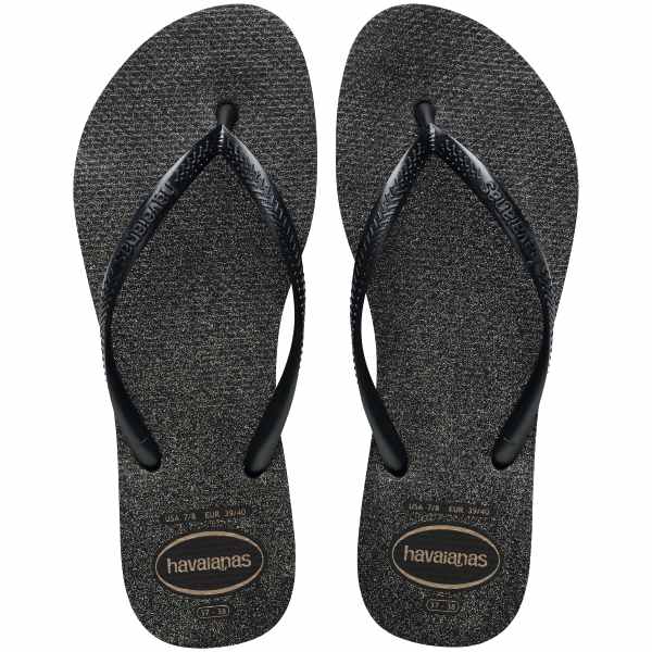 Havaianas Slim Gloss Black/Silver