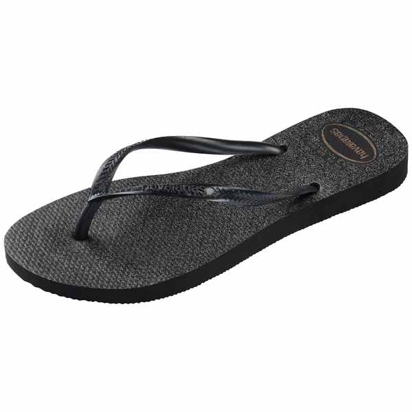 Havaianas Slim Gloss Black/Silver