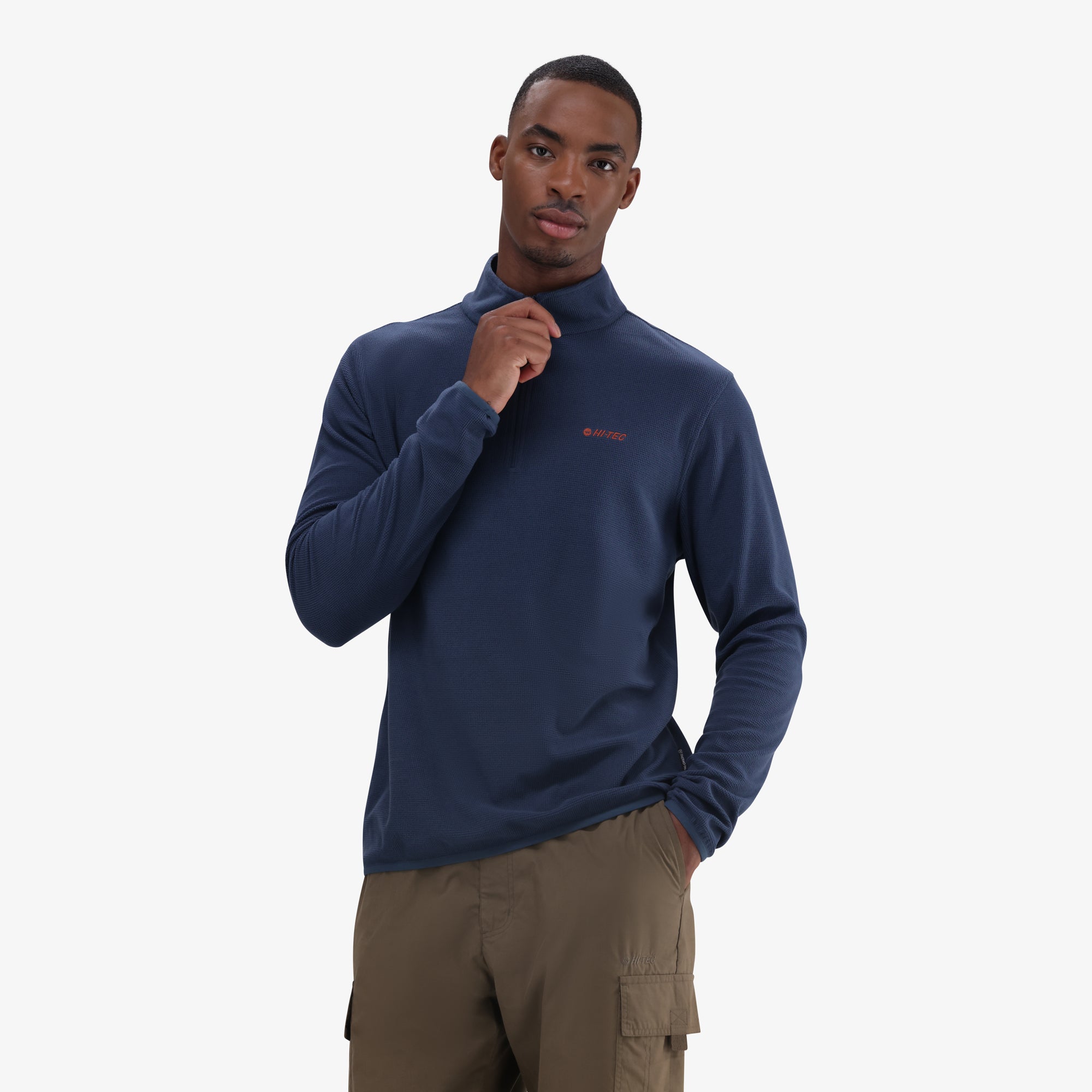 Hi-Tec Men's Tech 1/4 Zip Fleece: Warm, Performance Mid-Layer for Adventure