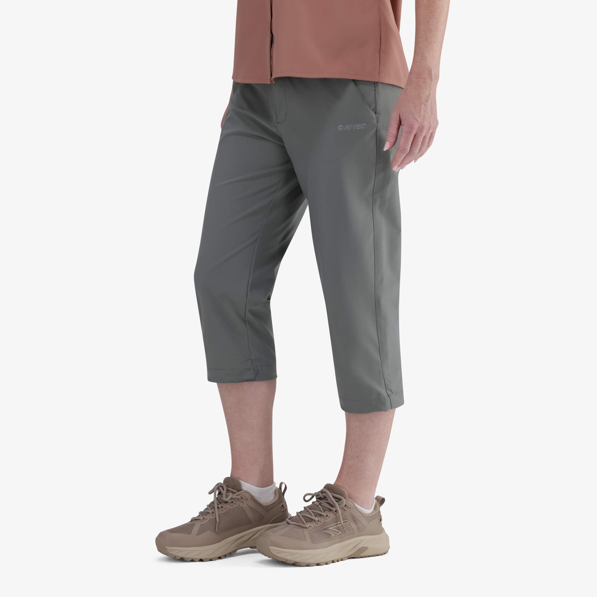 Women's Hi-Tec Sierra Quick-Dry Cropped Outdoor Pants for Hiking Adventures