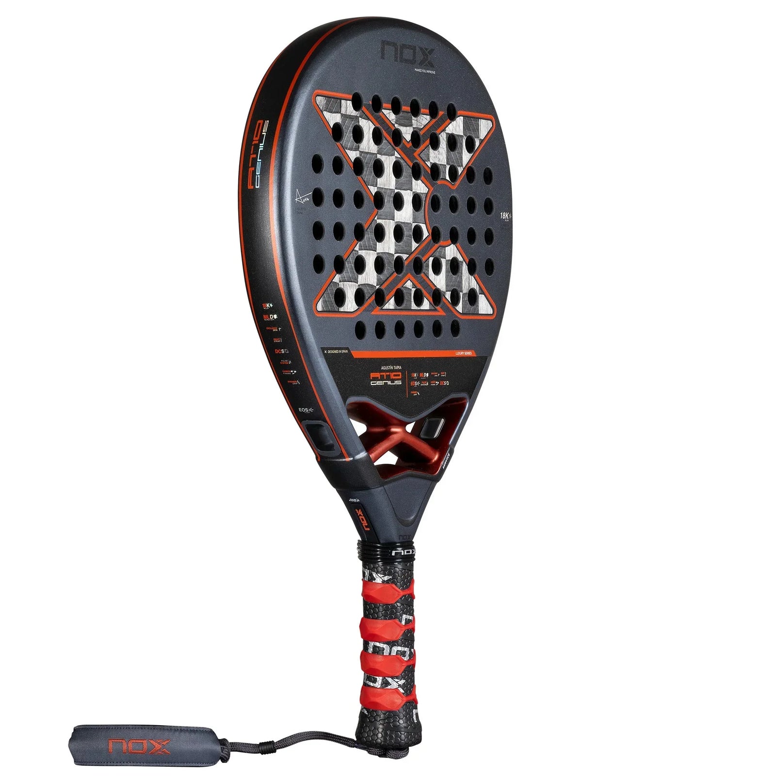 NOX AT10 Genius 18K Alum Padel Racket - Cover