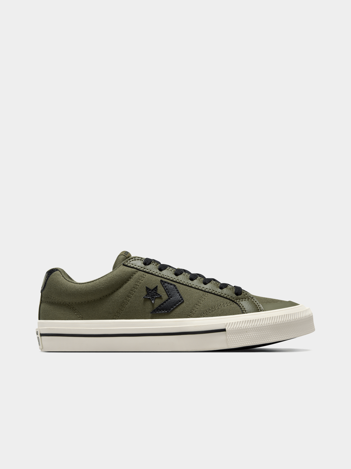 Converse Men's Sport Casual Khaki Black Sneakers: Durable Canvas, Iconic Style, Comfort