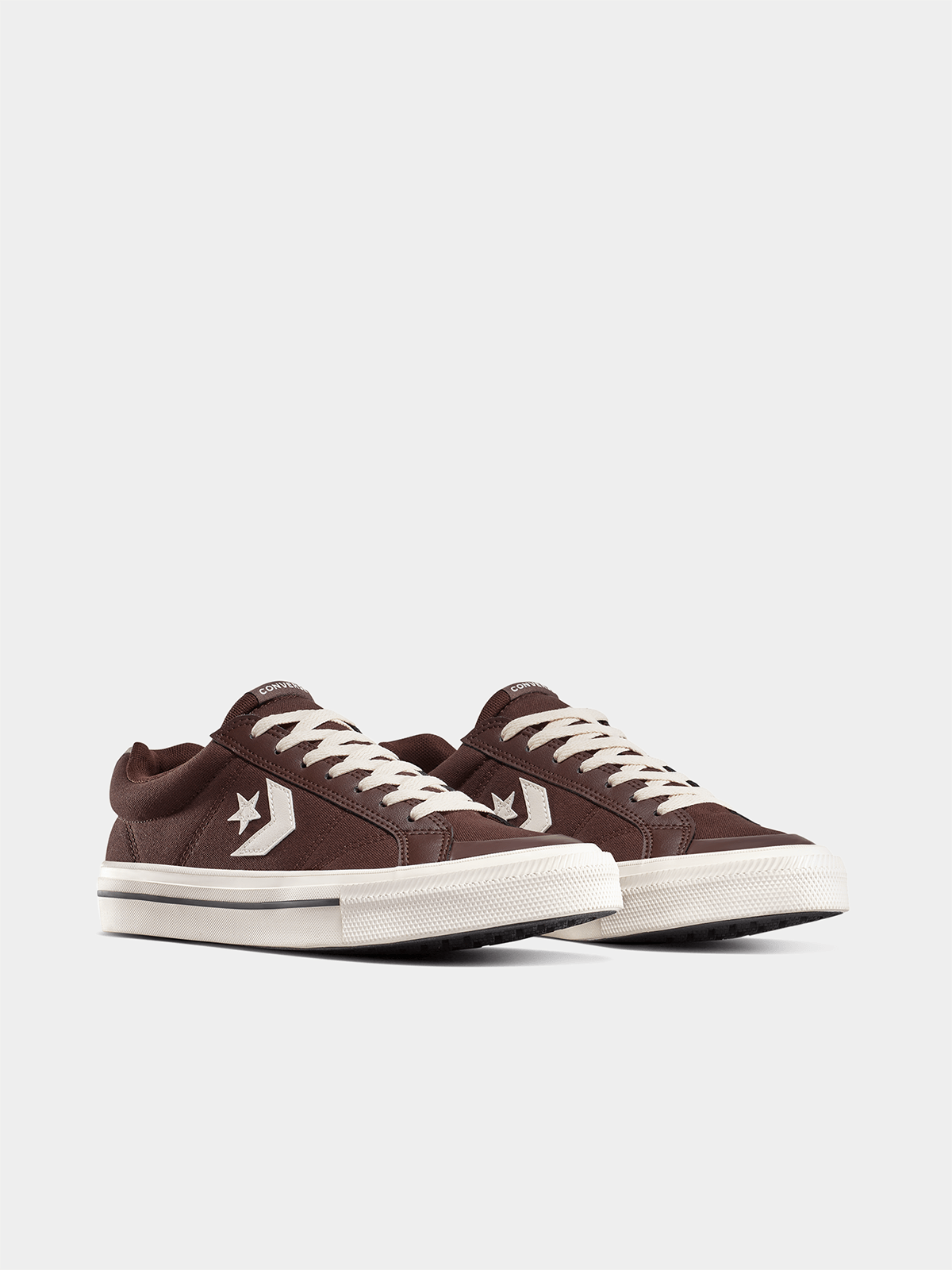 Men's Classic Brown Converse Sport Casual Sneakers - Durable Canvas Low-Top Shoes