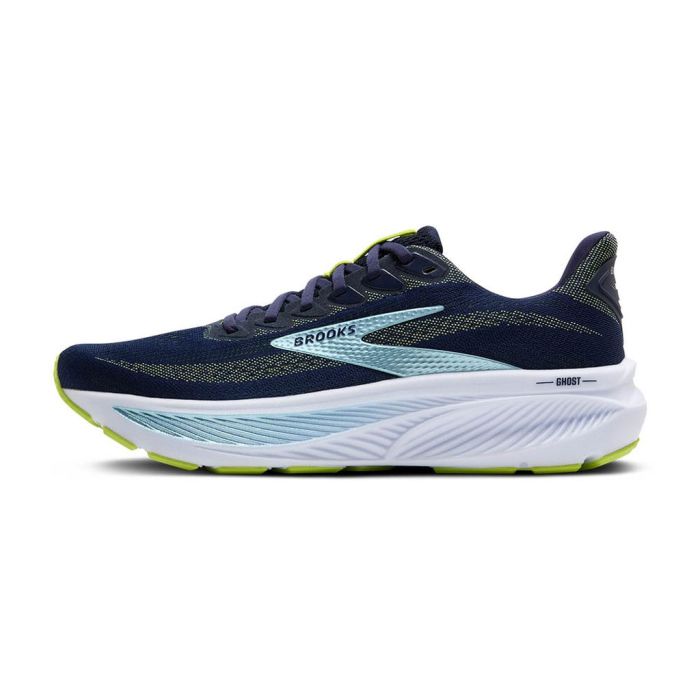 Brooks Ghost 17 Peacoat/Lime/Blue Wide 2e