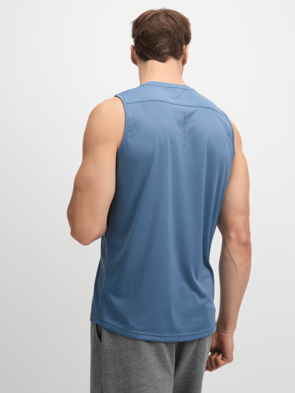 TS Men's Performance Periwinkle Musclehugger Training Vest - Lightweight, Breathable