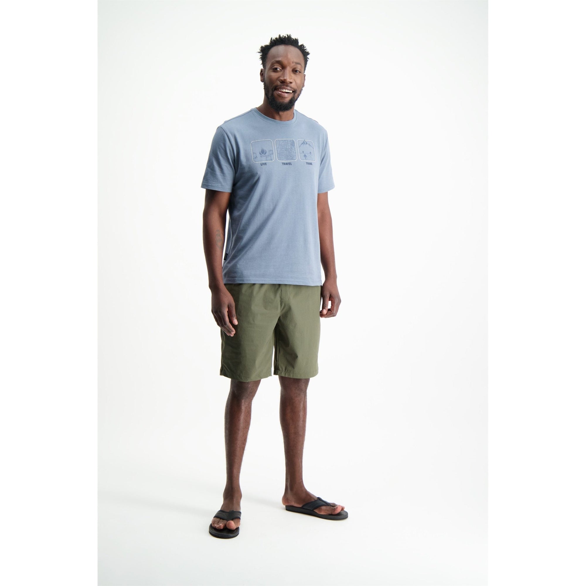 Men's Hi-Tec Outdoor Volley Shorts: Quick-Dry, 4-Way Stretch, Zippered Pockets
