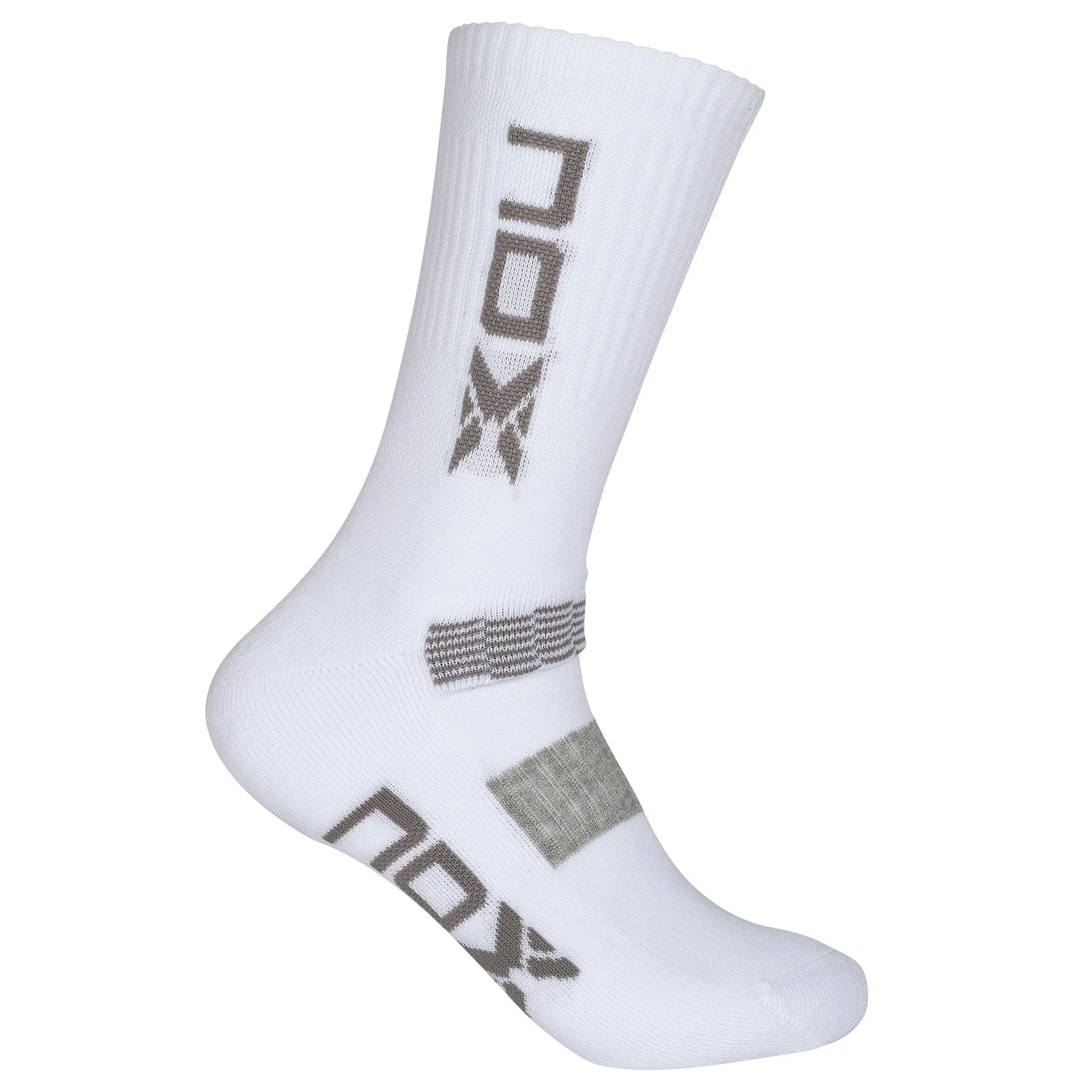 NOX Performance Crew Socks - White/Grey