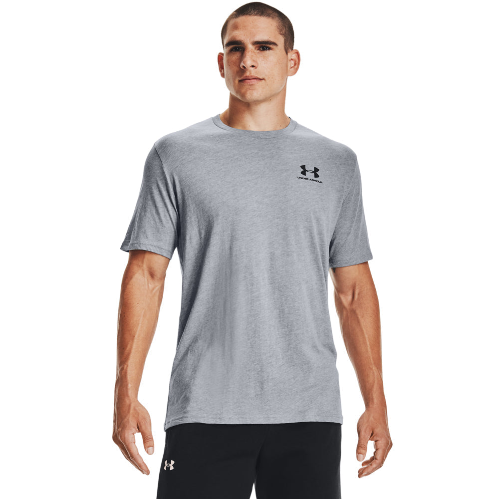 Under Armour Sportstyle Left Chest Short Sleeve Grey