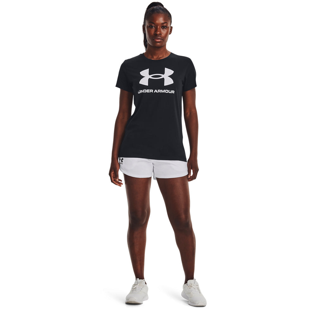 Under Armour Rival Logo Short Sleeve Black